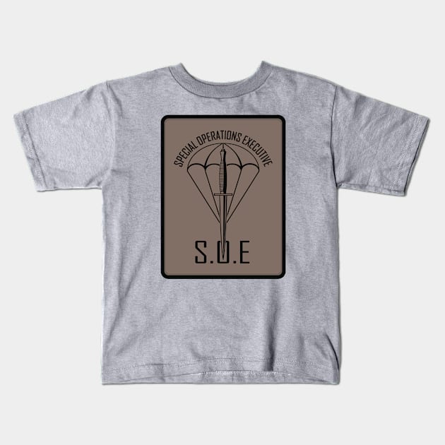 S.O.E. Special Operations Executive Kids T-Shirt by Firemission45